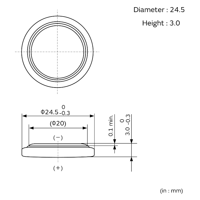 DIMENSION-CR2430